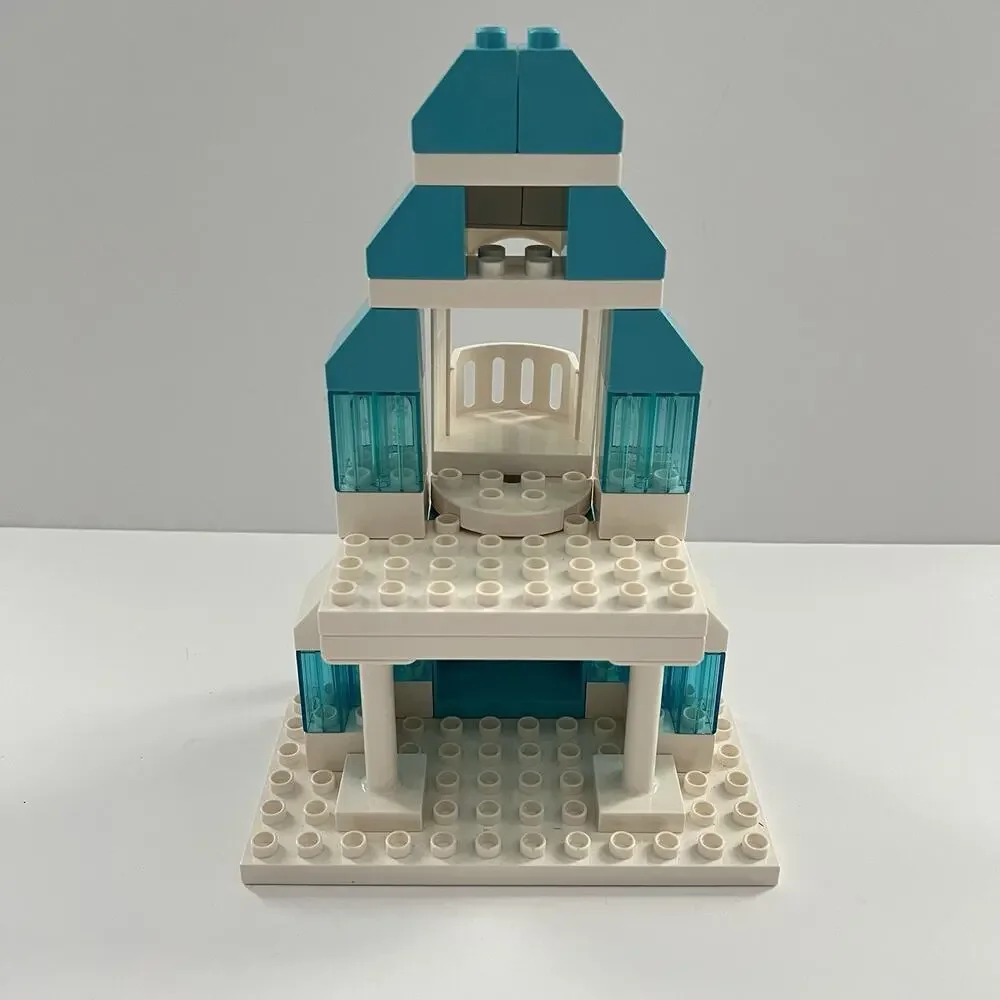 LEGO Duplo Frozen 10899 Elsas Ice Castle Complete Light-up Brick Disney Box Book